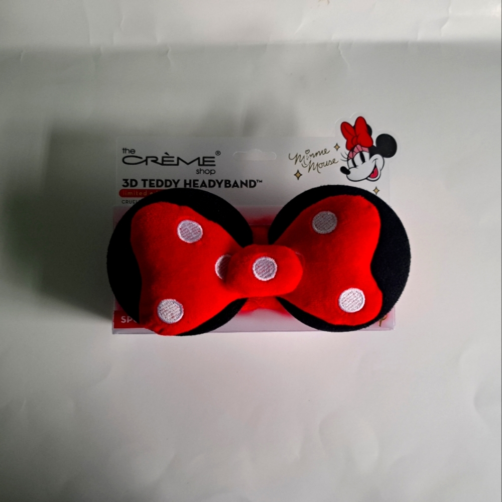 THE CREME SHOP Minnie Mouse PLUSH SPA HEADBAND.